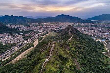 浙江温州风景雁荡山航拍背景