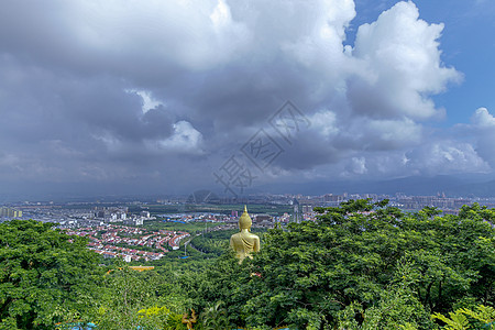 佛像雕塑西双版纳大佛寺背景