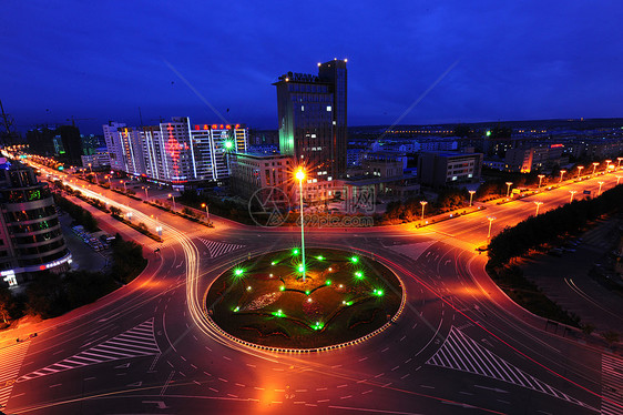 黑河城市夜景图片