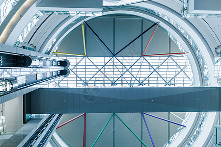 上海机场设施直梯背景图片