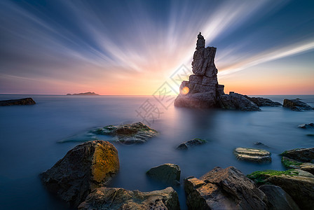 冬天海景大海风光背景