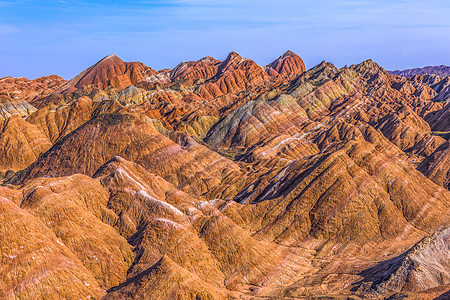 奇特世界瑰丽的七彩丹霞背景