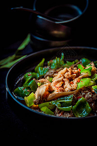 青椒炒肉美食炒肉高清图片