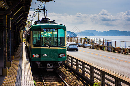 地铁车站日本镰仓背景