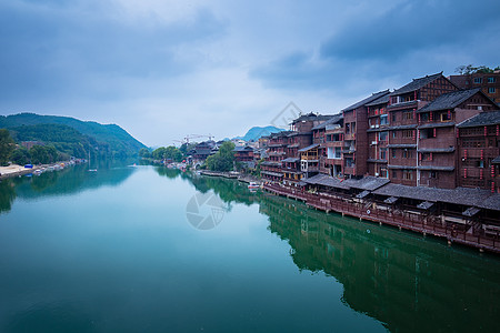 树房贵州凯里下司古镇风光背景