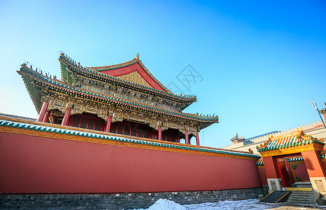 沈阳故宫大门沈阳故宫背景