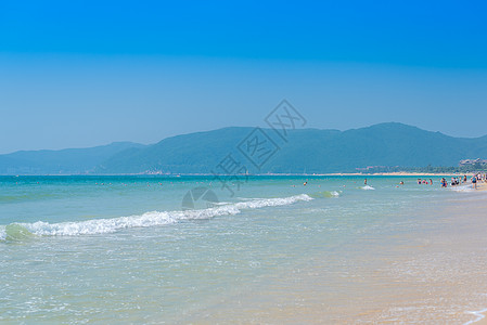 浴场三亚亚龙湾海滨背景