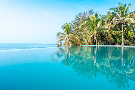 蓝色酒店海南三亚酒店泳池背景