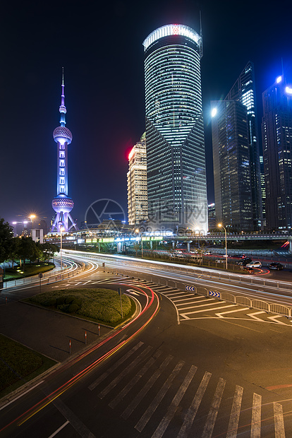 上海东方明珠夜景图片