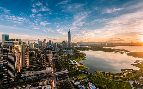 深圳南山区深圳后海美景背景