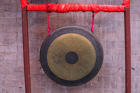 中国风圆圈中国元素铜锣背景