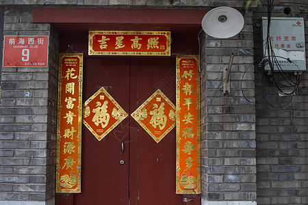 中国风建筑的门图片