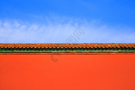 城墙插画元素中国风极简城墙背景