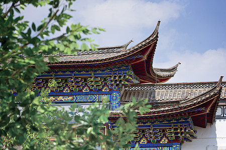 城墙实拍素材古代建筑房檐背景