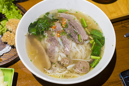 越南美食牛肉米粉高清图片