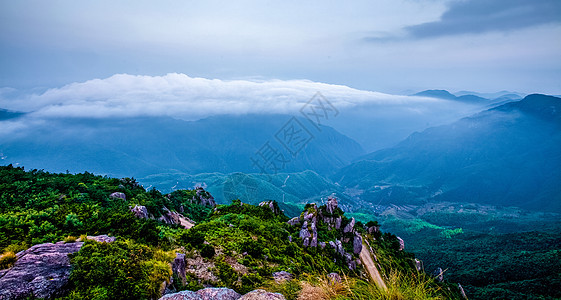 括苍山云海背景图片