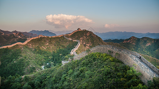 长城全景北京八达岭长城背景