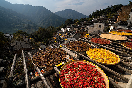 中国最美乡村江西婺源背景图片