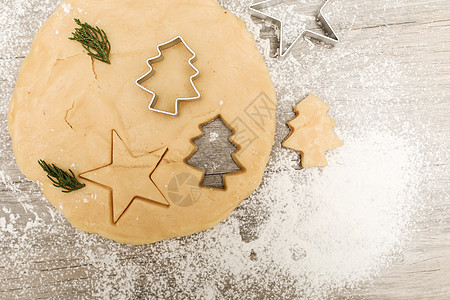 饼干DIY圣诞节自己动手制作节日饼干背景