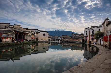 宏村ps素材皖南安徽宏村景观背景