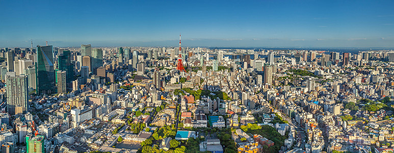 日本东京黄昏日本塔高清图片