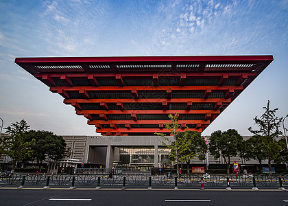 上海虹桥中国馆背景