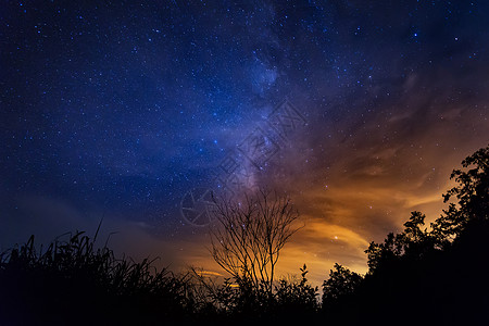 清新底纹繁星 银河 夜空背景