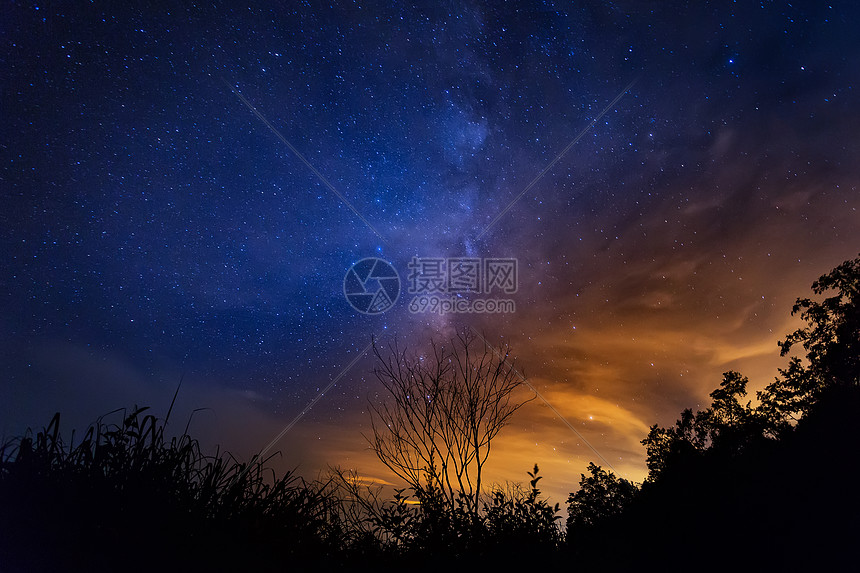 繁星 银河 夜空图片