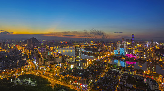 城市希望马鞍山龙城暮色背景