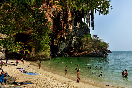 泰国海景泰国甲米旅游度假天堂海景背景