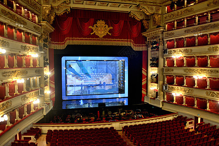 意大利米兰著名的斯卡拉大剧院图片