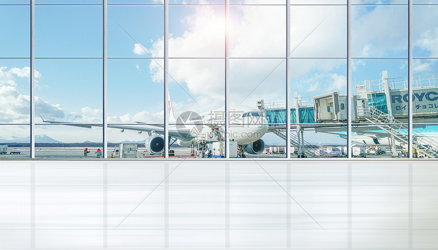 机场大厅背景素材图片
