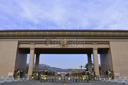 八一部队大院大门口图片素材