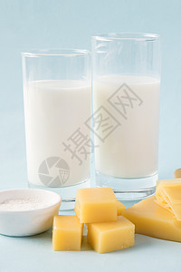 进口鲜奶牛奶拍摄背景图片