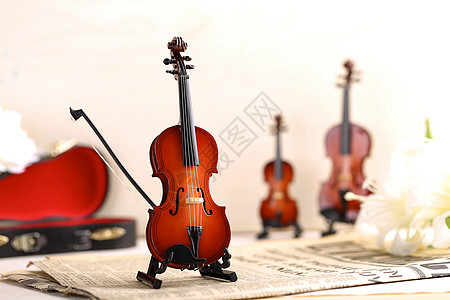 京剧乐器小提琴背景