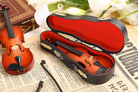 小提琴摄影乐器盒高清图片