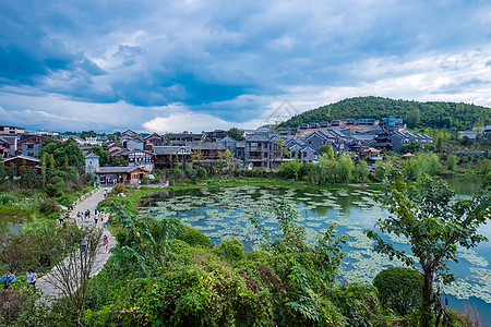 放松生活贵州省贵阳市青岩古镇风景背景