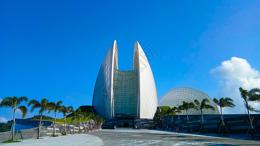 珠海旅游城市建筑珠海大剧院背景