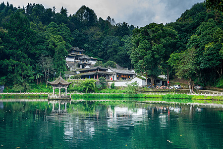 云南乡村云南腾冲乡村背景