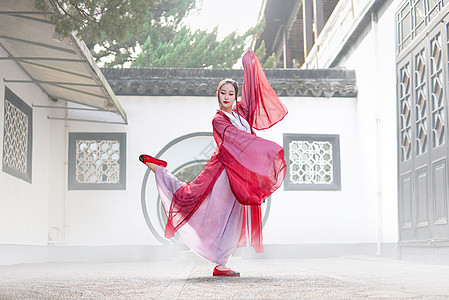 景甜古装写真古风汉服美女写真背景