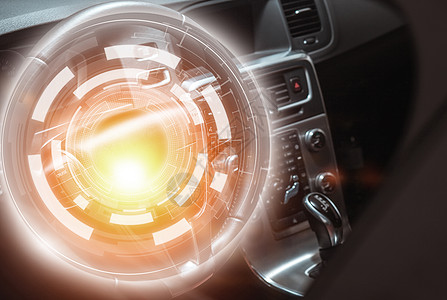 科技汽车创意合成智能汽车高清图片