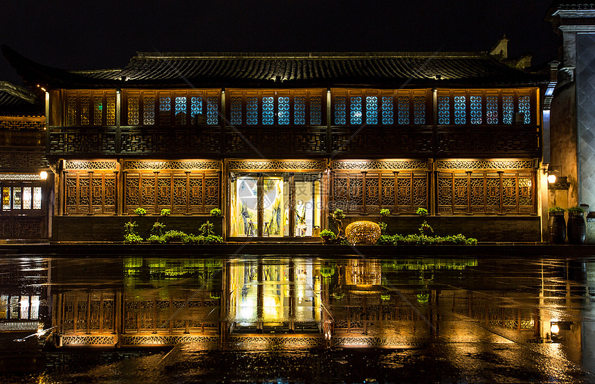 乌镇夜景图片