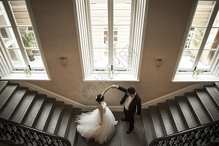 情侣婚纱照室内结婚照背景