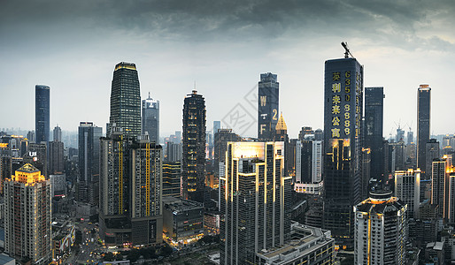 长江俯瞰重庆城市建筑风光背景