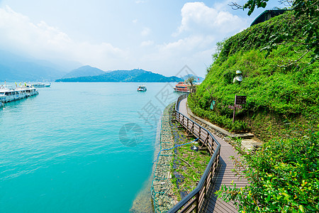 台湾风景台湾台中日月潭背景