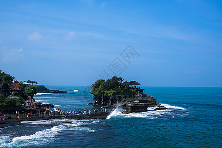 巴厘岛海神庙背景图片