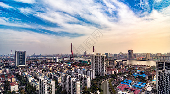 上海杨浦大桥背景