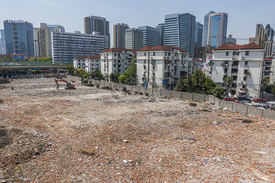 城市化进程中的拆迁和建设图片