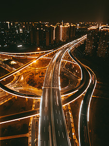 夜景高架桥图片