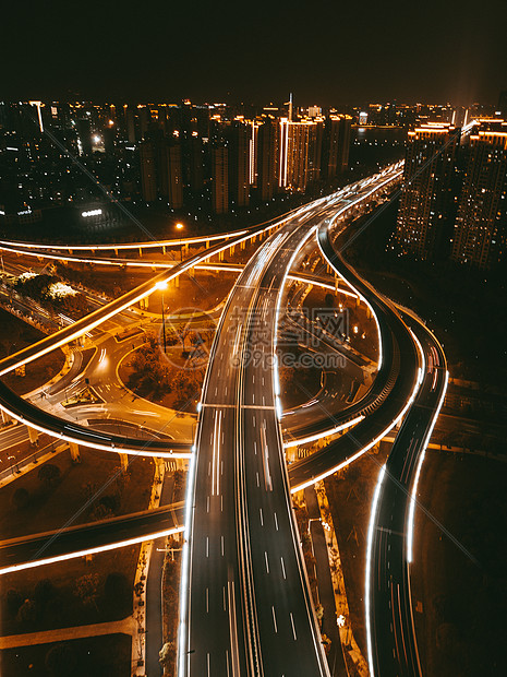 夜景高架桥图片